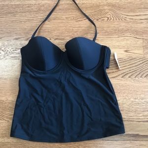 Old navy size large black tankini top